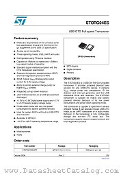 STOTG04ESQTR datasheet pdf ST Microelectronics