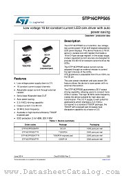 STP16CPPS05TTR datasheet pdf ST Microelectronics