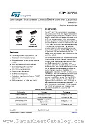 STP16DPP05PTR datasheet pdf ST Microelectronics