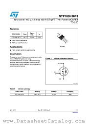 STP180N10F3 datasheet pdf ST Microelectronics