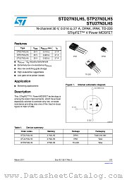 STP27N3LH5 datasheet pdf ST Microelectronics