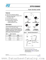 STPS10SM80CG-TR datasheet pdf ST Microelectronics