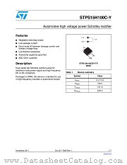 STPS15H100CBY-TR datasheet pdf ST Microelectronics