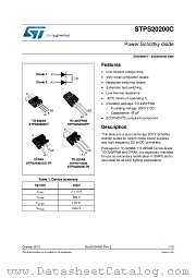 STPS20200CG-TR datasheet pdf ST Microelectronics