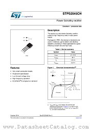 STPS2045CH datasheet pdf ST Microelectronics
