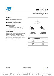 STPS20L120CFP datasheet pdf ST Microelectronics