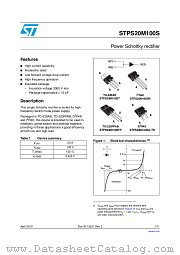 STPS20M100S datasheet pdf ST Microelectronics