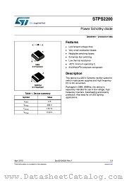 STPS2200U datasheet pdf ST Microelectronics