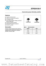 STPS2H100-Y datasheet pdf ST Microelectronics