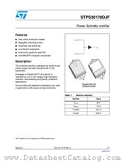 STPS30170DJF-TR datasheet pdf ST Microelectronics