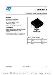STPS3L60SY datasheet pdf ST Microelectronics
