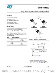 STPS40M60C datasheet pdf ST Microelectronics
