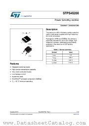 STPS4S200 datasheet pdf ST Microelectronics