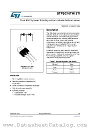 STPSC10TH13TI datasheet pdf ST Microelectronics