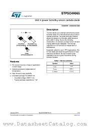 STPSC4H065DI datasheet pdf ST Microelectronics