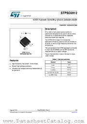 STPSC6H12 datasheet pdf ST Microelectronics