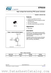STR2550 datasheet pdf ST Microelectronics