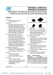 STR752FR0T7 datasheet pdf ST Microelectronics
