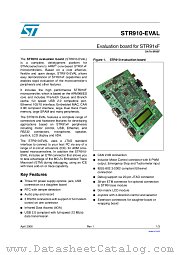 STR910-EVAL datasheet pdf ST Microelectronics