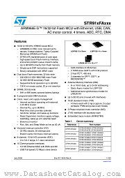 STR912FAZ44 datasheet pdf ST Microelectronics