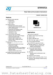 STRFNFCA datasheet pdf ST Microelectronics