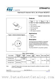 STRH40P10HY1 datasheet pdf ST Microelectronics
