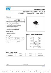 STS19N3LLH6 datasheet pdf ST Microelectronics