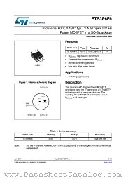 STS3P6F6 datasheet pdf ST Microelectronics