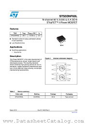 STS5DNF60L datasheet pdf ST Microelectronics