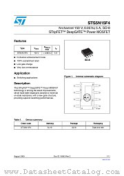 STS5N15F4 datasheet pdf ST Microelectronics