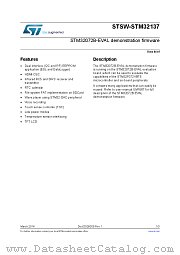 STSW-STM32137 datasheet pdf ST Microelectronics