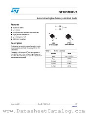 STTH1002CGY-TR datasheet pdf ST Microelectronics
