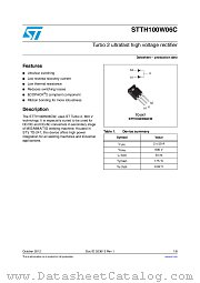 STTH100W06CW datasheet pdf ST Microelectronics