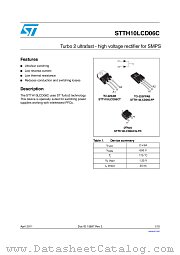 STTH10LCD06CT datasheet pdf ST Microelectronics