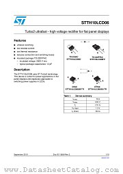 STTH10LCD06FP datasheet pdf ST Microelectronics