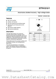 STTH1210-Y datasheet pdf ST Microelectronics