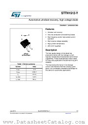 STTH1512-Y datasheet pdf ST Microelectronics