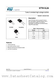 STTH15L06G-TR datasheet pdf ST Microelectronics