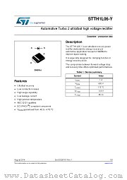 STTH1L06UFY datasheet pdf ST Microelectronics