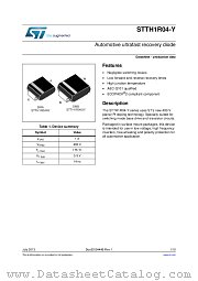 STTH1R04AY datasheet pdf ST Microelectronics