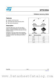 STTH1R04U datasheet pdf ST Microelectronics
