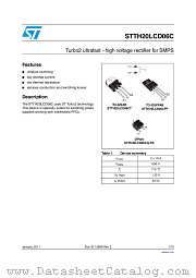STTH20LCD06CG-TR datasheet pdf ST Microelectronics