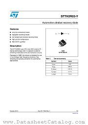 STTH2R02-Y datasheet pdf ST Microelectronics