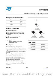 STTH3010PI datasheet pdf ST Microelectronics