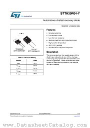 STTH30R04-Y datasheet pdf ST Microelectronics
