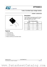 STTH30S12 datasheet pdf ST Microelectronics
