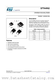 STTH4R02B-TR datasheet pdf ST Microelectronics