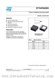 STTH4R06DEE datasheet pdf ST Microelectronics