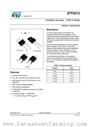 STTH512 datasheet pdf ST Microelectronics