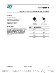 STTH5R06GY-TR datasheet pdf ST Microelectronics